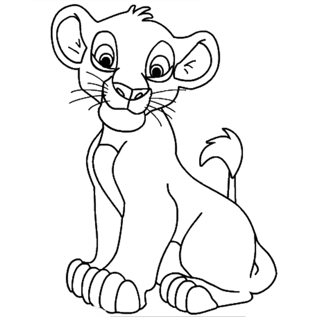 Lion King Coloring Pages Simba at GetDrawings | Free download