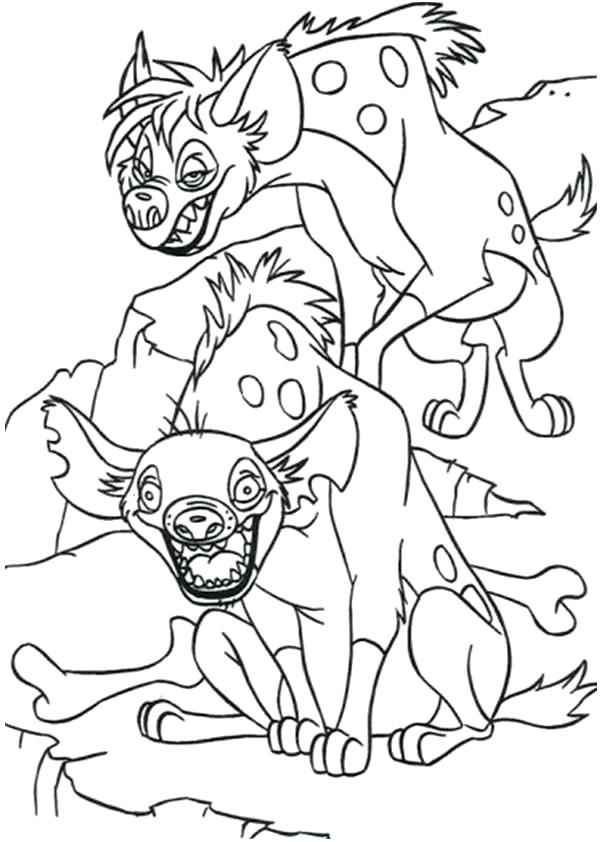 Lion King Hyena Coloring Pages at GetDrawings | Free download