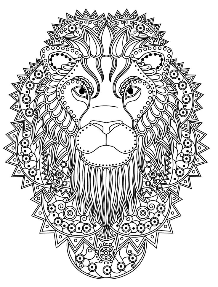 Lion Mandala Coloring Pages at GetDrawings | Free download