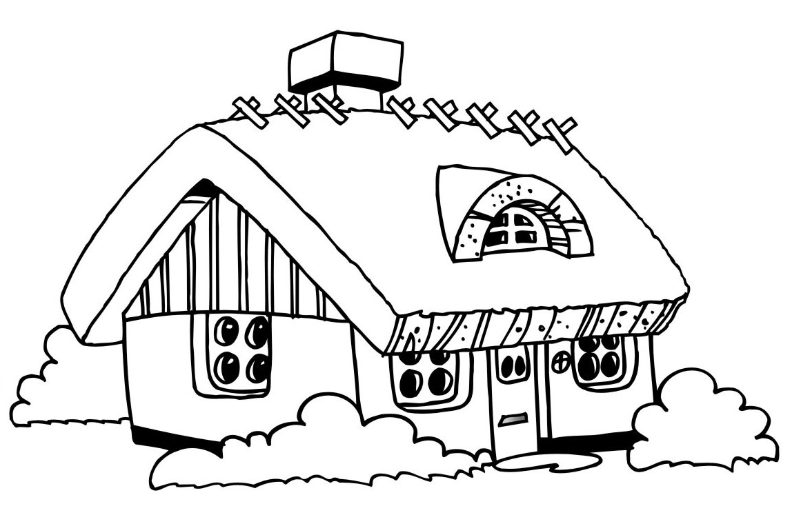 Little House Coloring Pages at GetDrawings | Free download