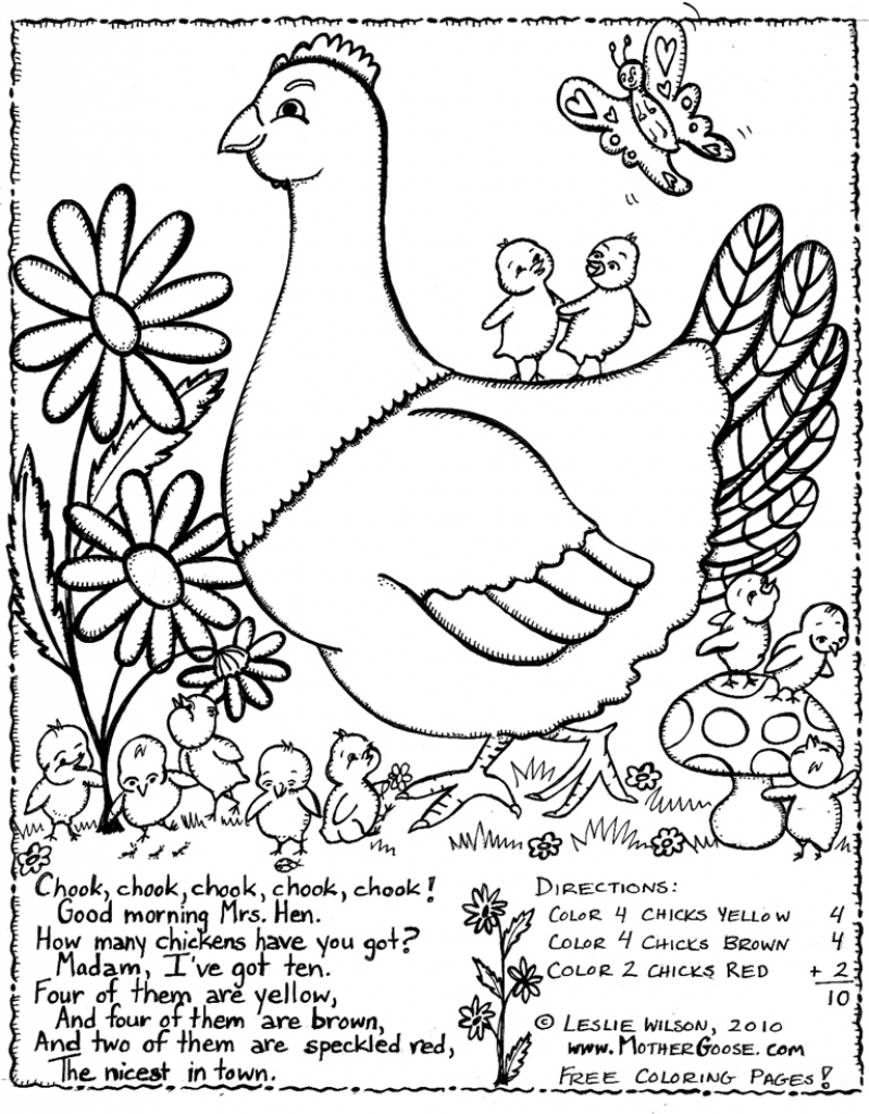 Little Red Hen Coloring Pages at GetDrawings | Free download