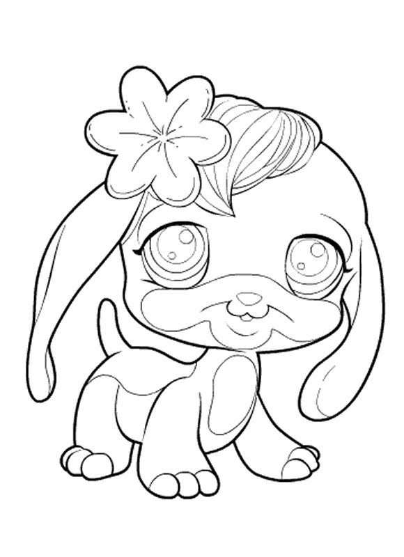 Littlest Pet Shop Dog Coloring Pages at GetDrawings | Free download