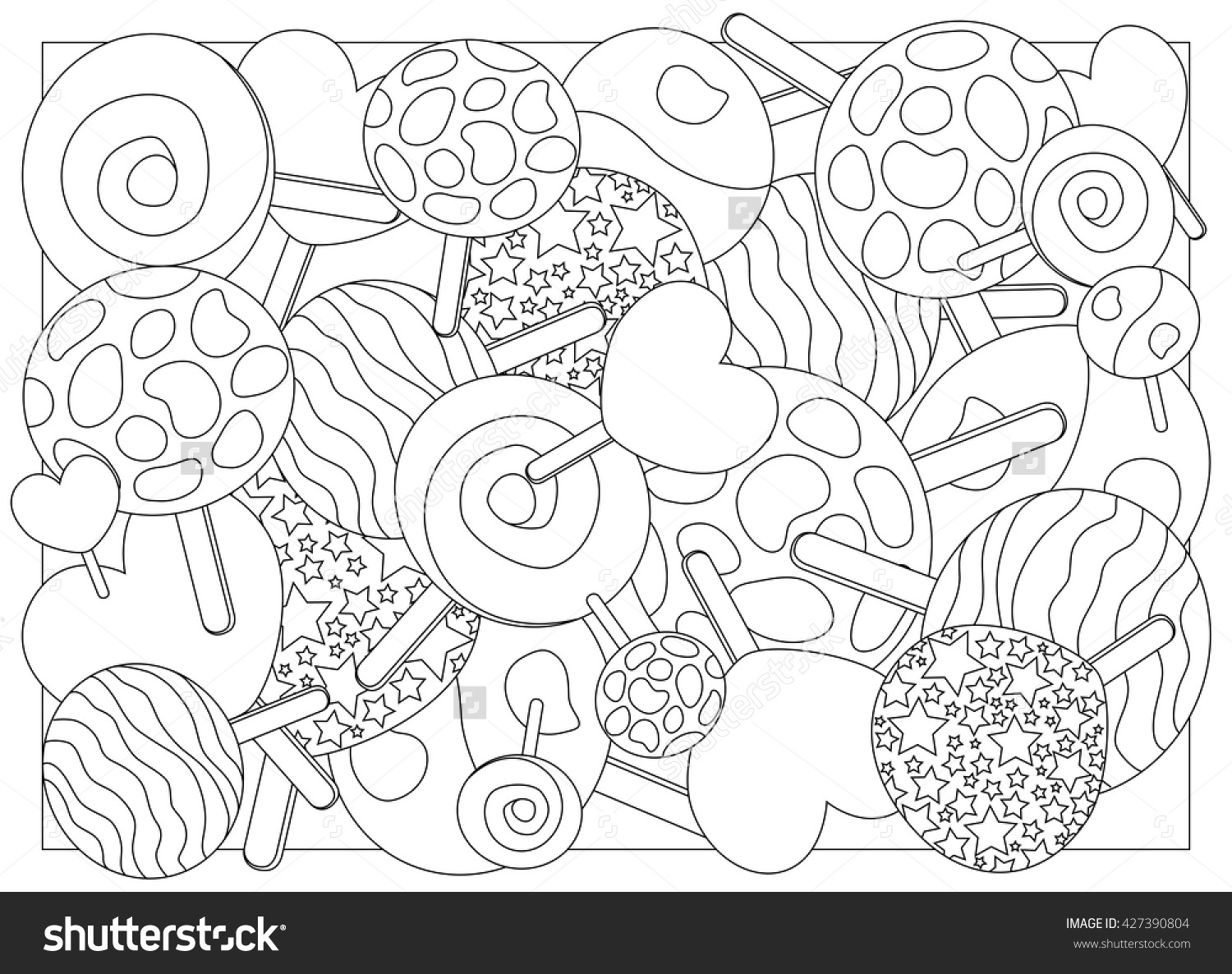 Lollipop Coloring Page at GetDrawings | Free download