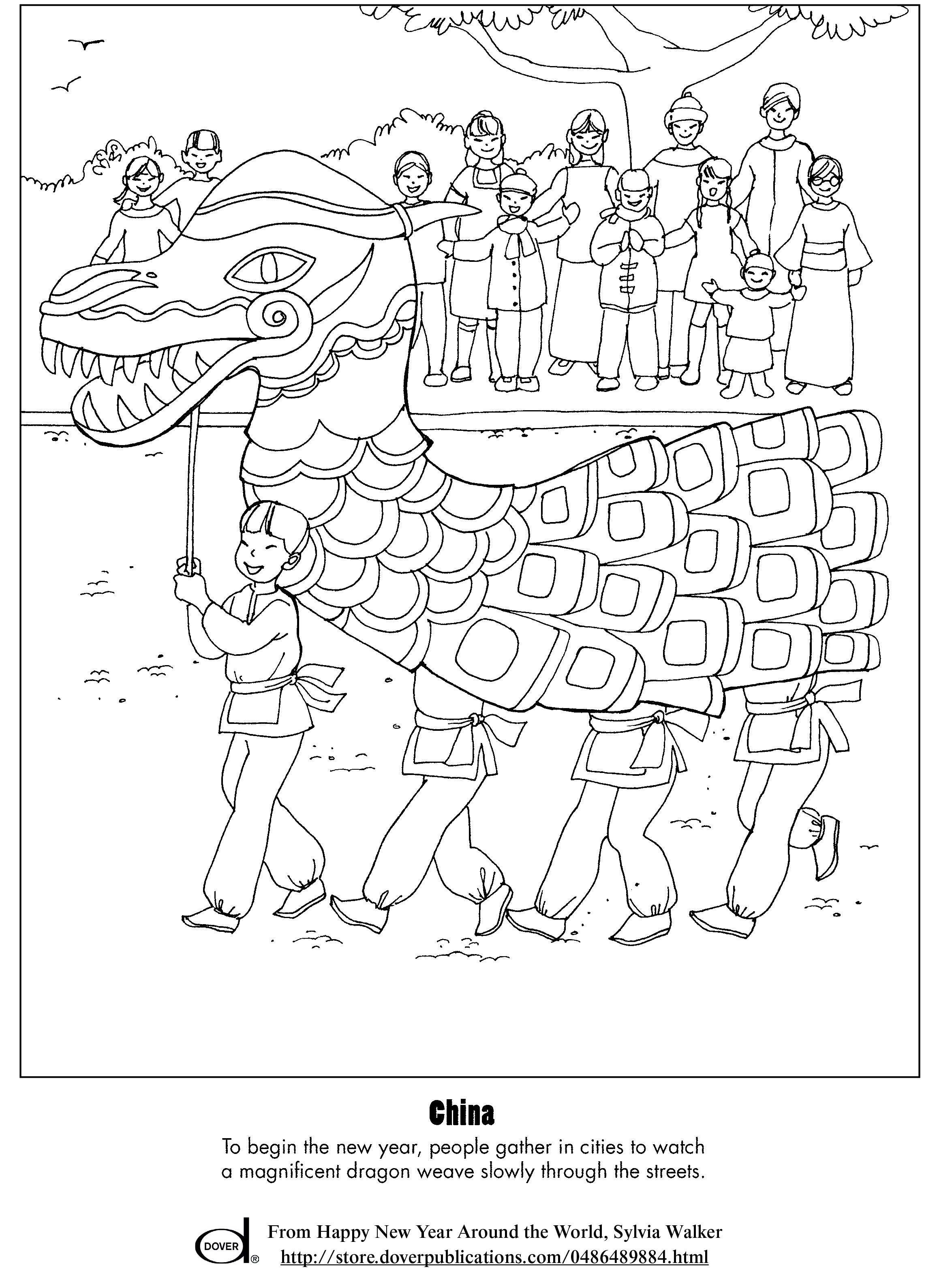 Lunar New Year Coloring Pages at GetDrawings Free download