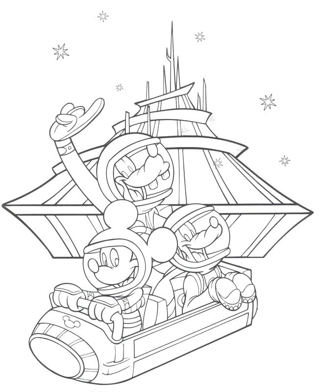 849 Simple Magic Kingdom Coloring Pages 