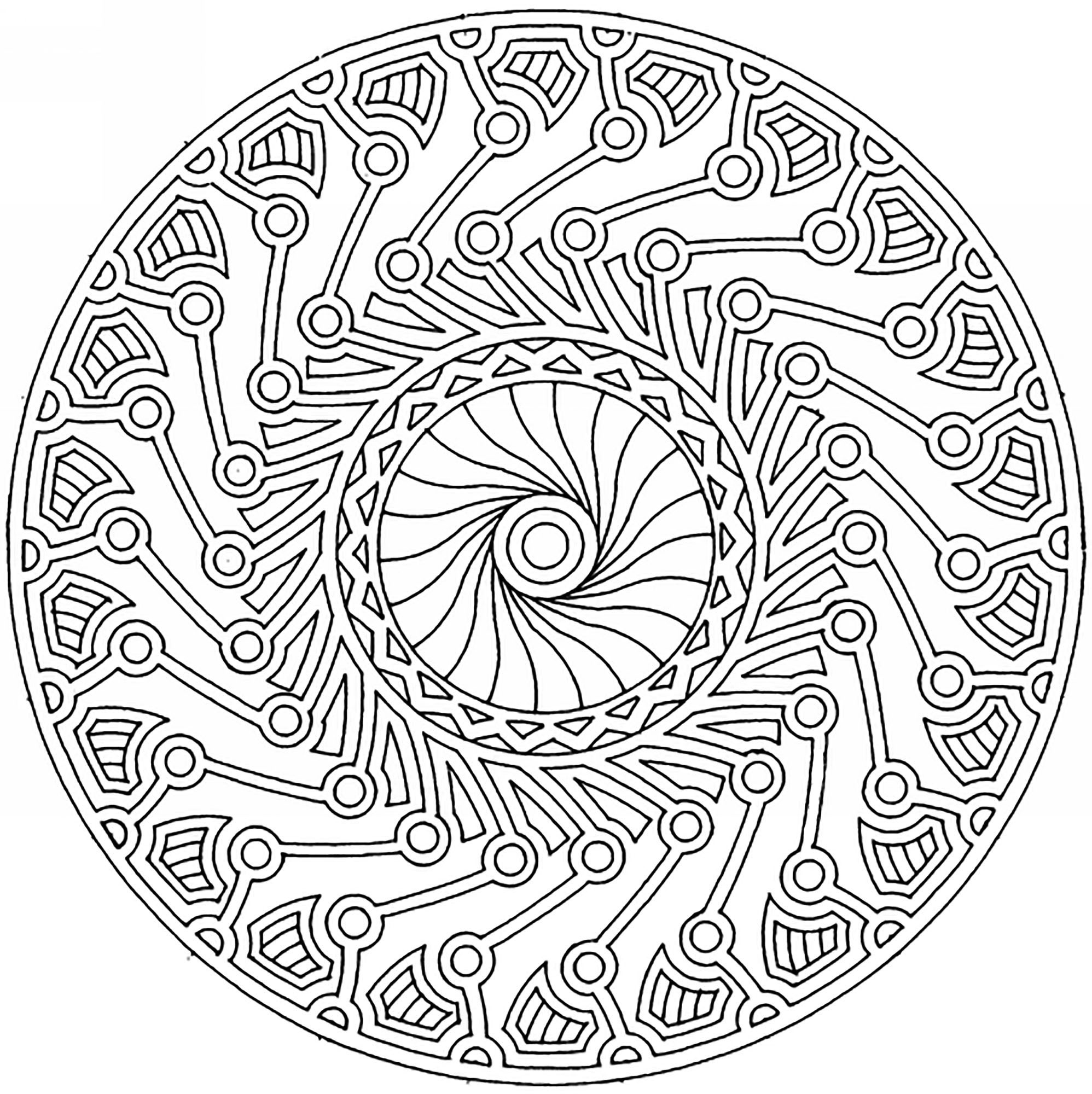 Mandala Drawing Easy at GetDrawings | Free download