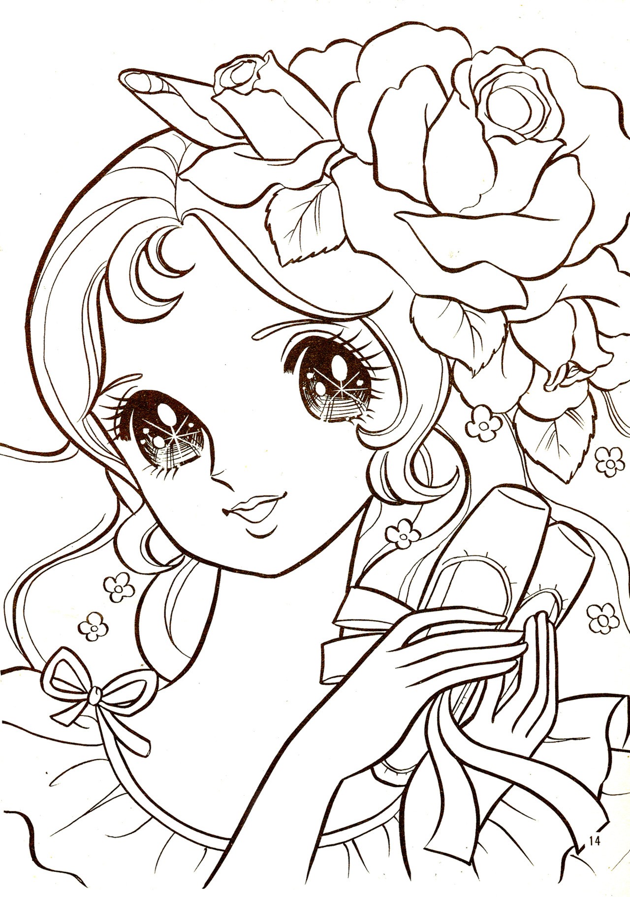 Manga Coloring Pages For Kids at GetDrawings