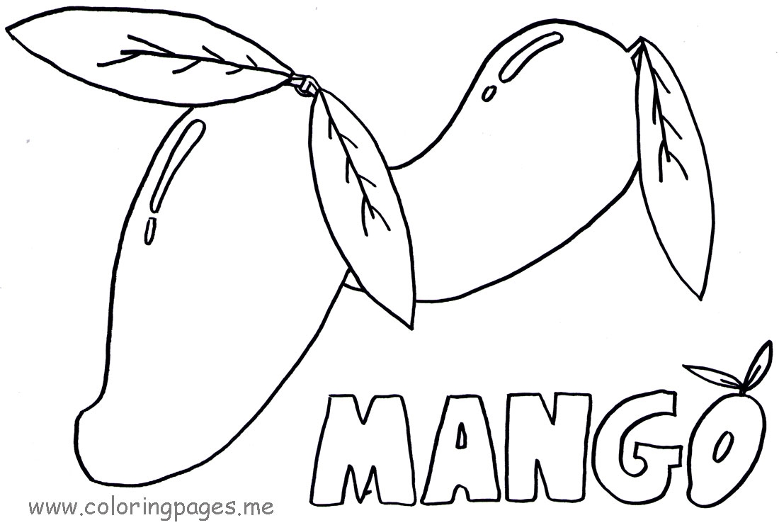 Mango Coloring Pages at GetDrawings | Free download