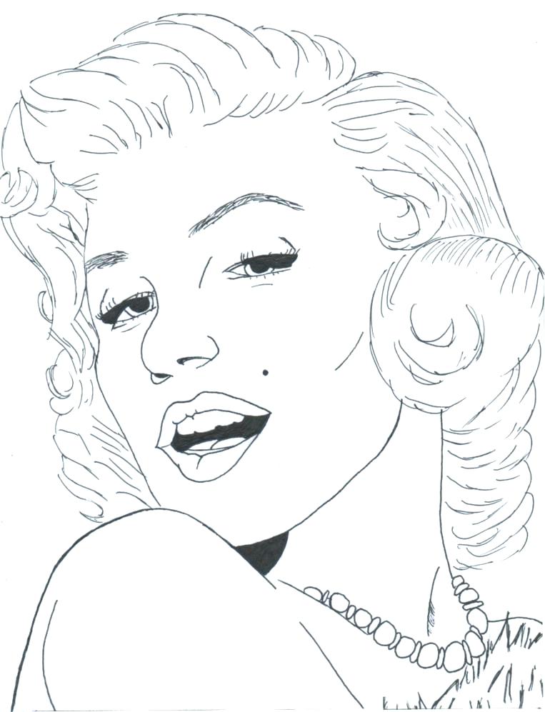 763x997 Marilyn Monroe Coloring Pages Coloring Pages Coloring Pages.