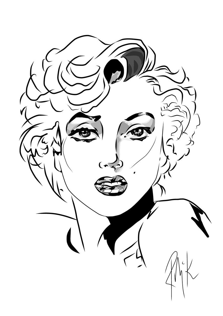 900x1273 Marilyn Monroe Coloring Pages With Wallpaper Hd Desktop.