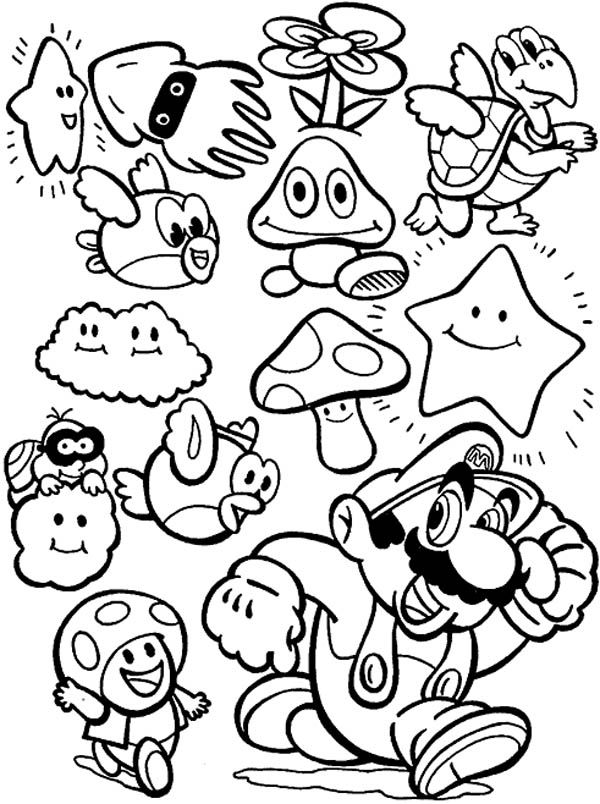 Mario Halloween Coloring Pages At Getdrawings Free Download