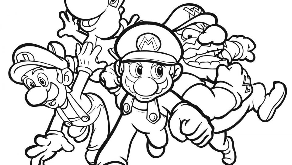 Mario Yoshi Coloring Pages at GetDrawings | Free download