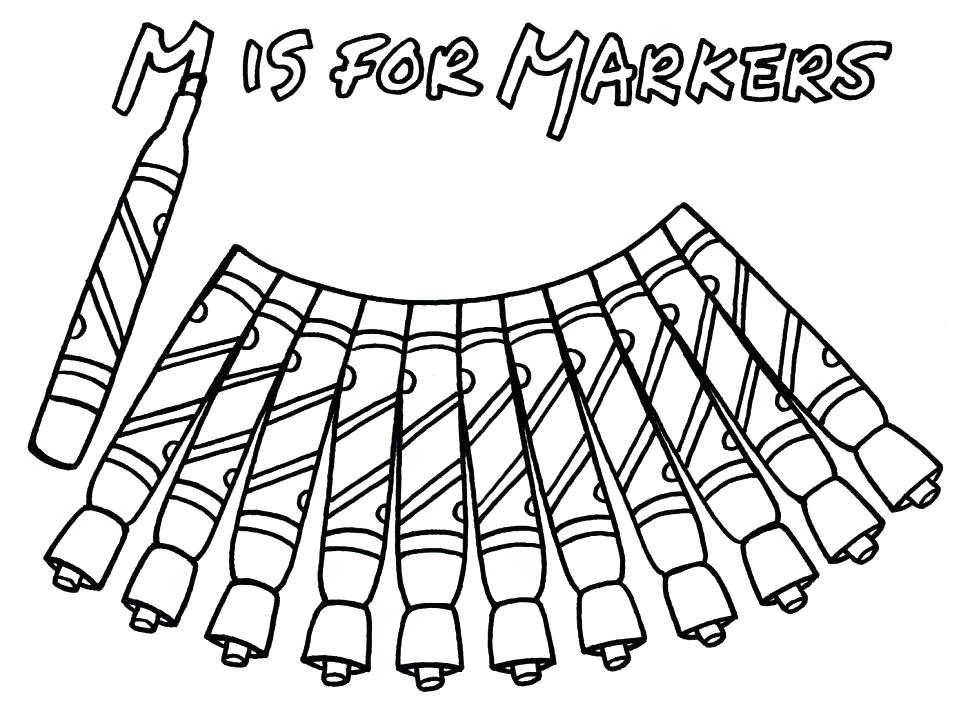Marker Coloring Page at GetDrawings | Free download