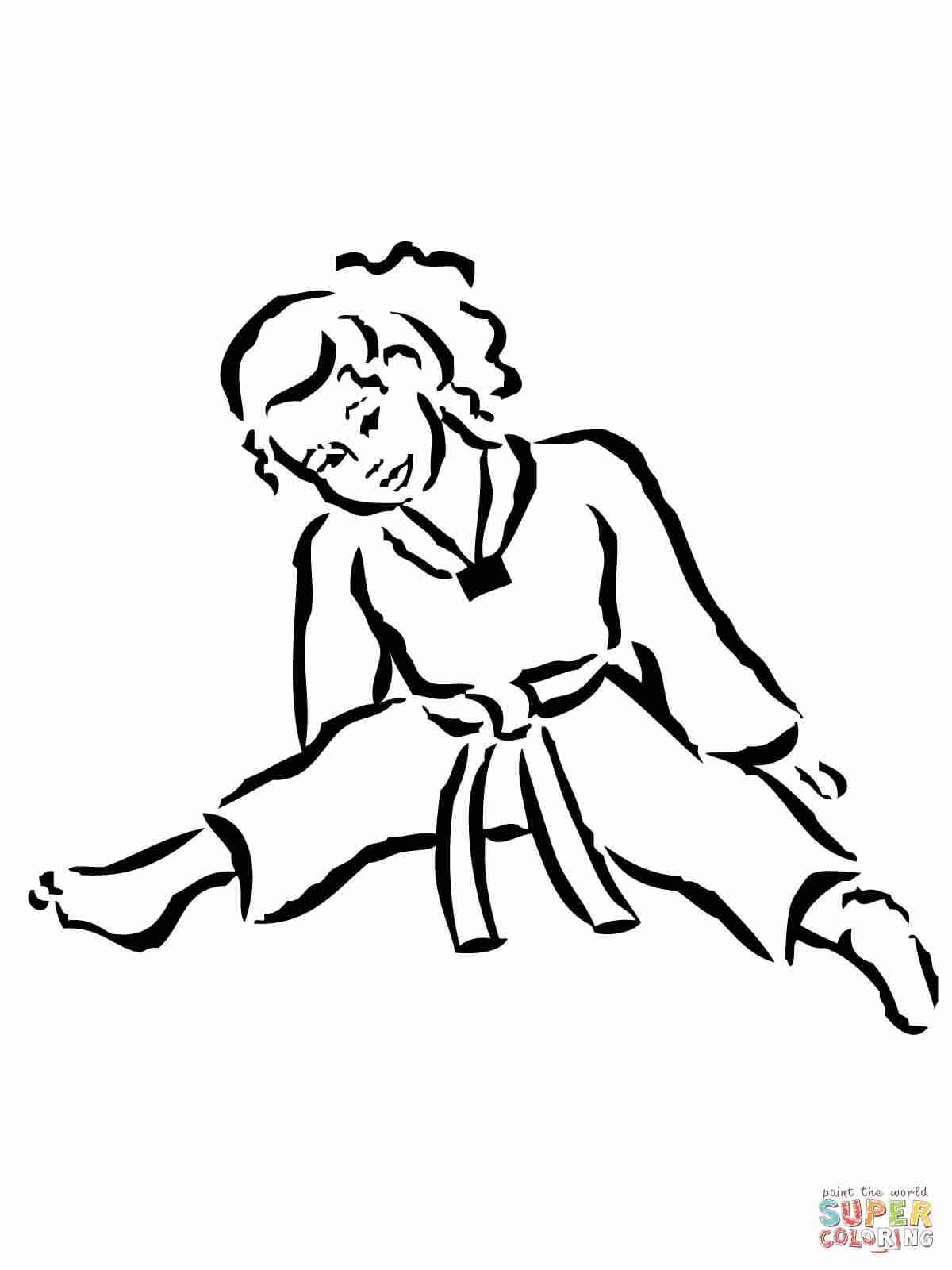Martial Arts Coloring Pages at GetDrawings | Free download
