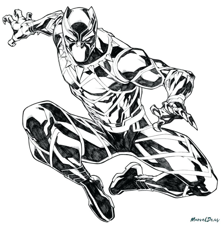 Marvel Black Panther Coloring Pages at GetDrawings | Free ...