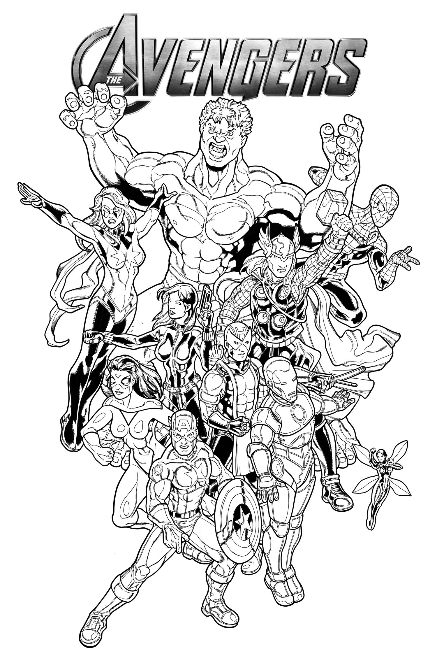 Marvel Coloring Pages at GetDrawings Free download