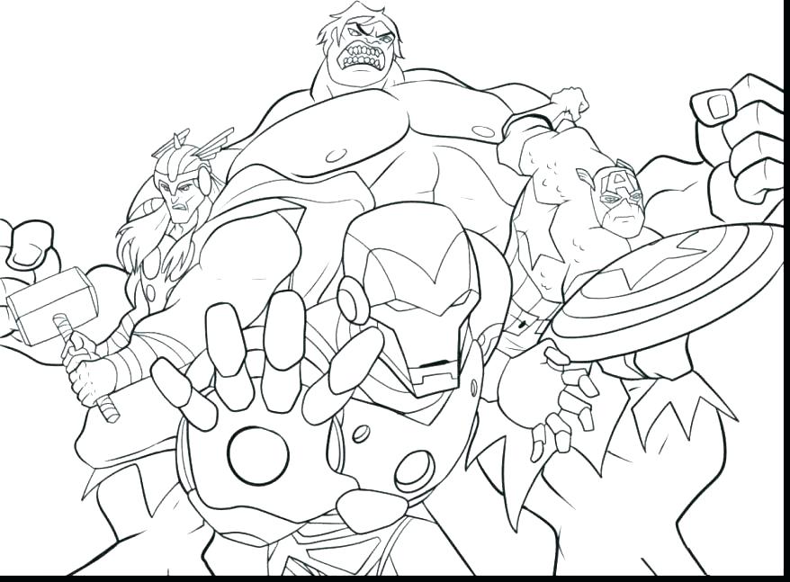 Marvel Heroes Coloring Pages at GetDrawings