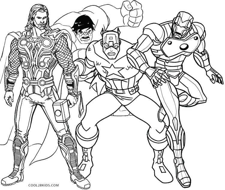 Marvel Superhero Coloring Pages at GetDrawings | Free download