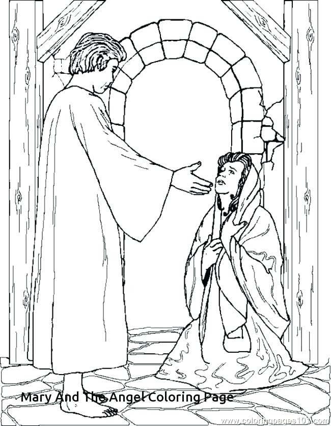 Mary And Martha Coloring Page At GetDrawings | Free Download