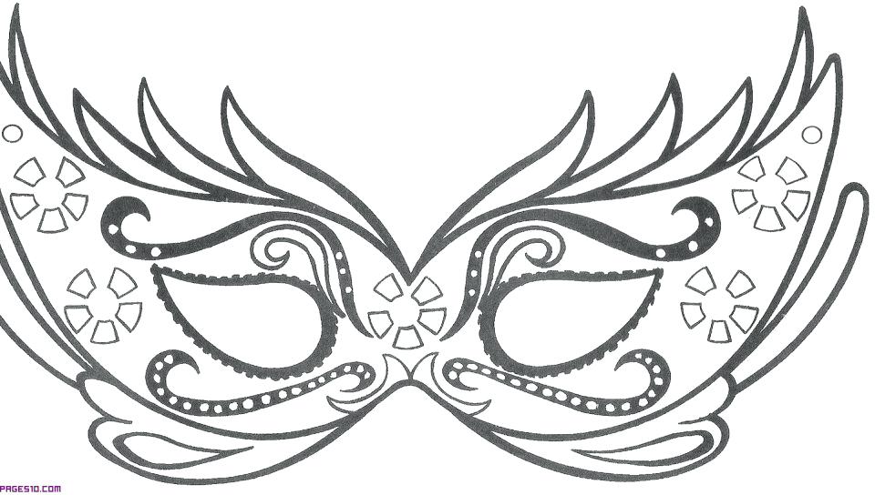 Mask Coloring Pages At Getdrawings Free Download