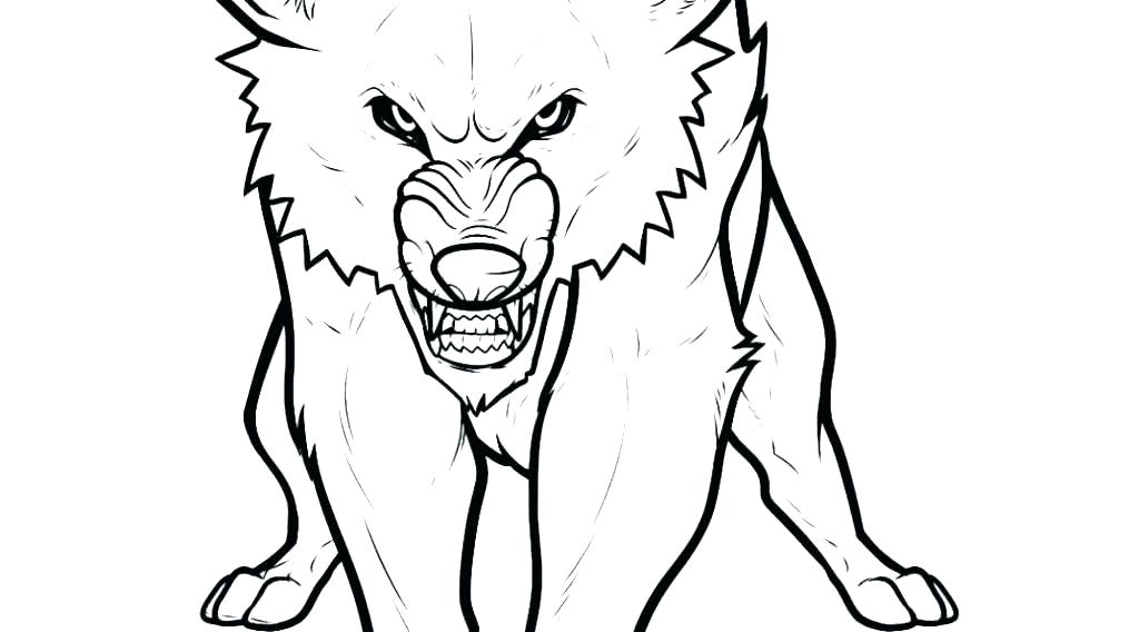 Mean Wolf Coloring Pages At Getdrawings Free Download