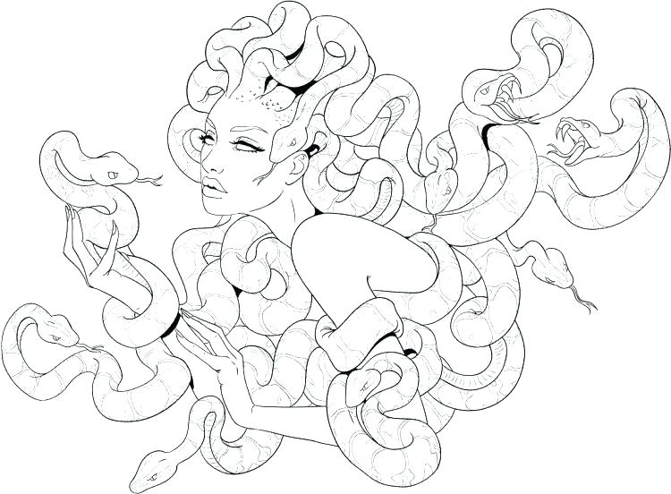 Medusa Coloring Pages at GetDrawings | Free download