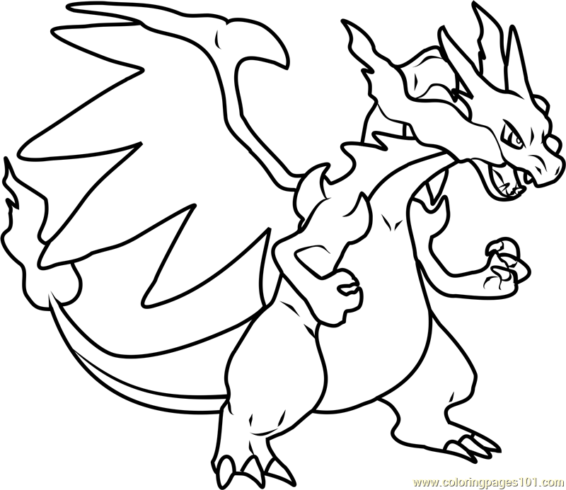 Mega Pokemon Coloring Pages Printable At Getdrawings Free Download