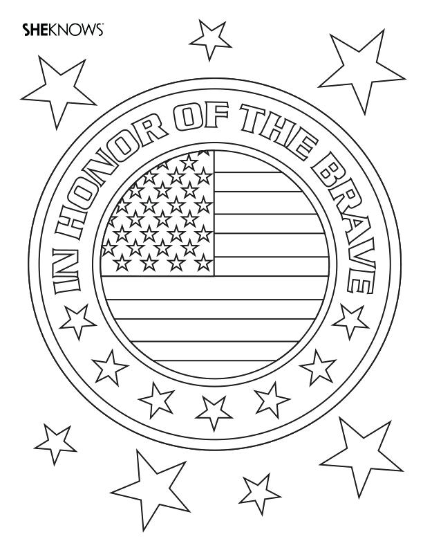 Free Printable Memorial Day Adult Coloring Pages