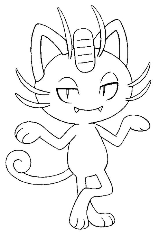 The Best Free Meowth Coloring Page Images Download From 25 Free