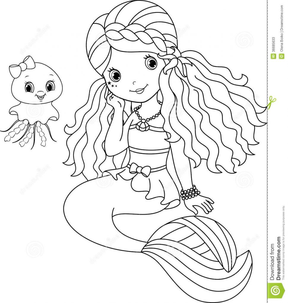 Mermaid Fairy Coloring Pages at GetDrawings | Free download