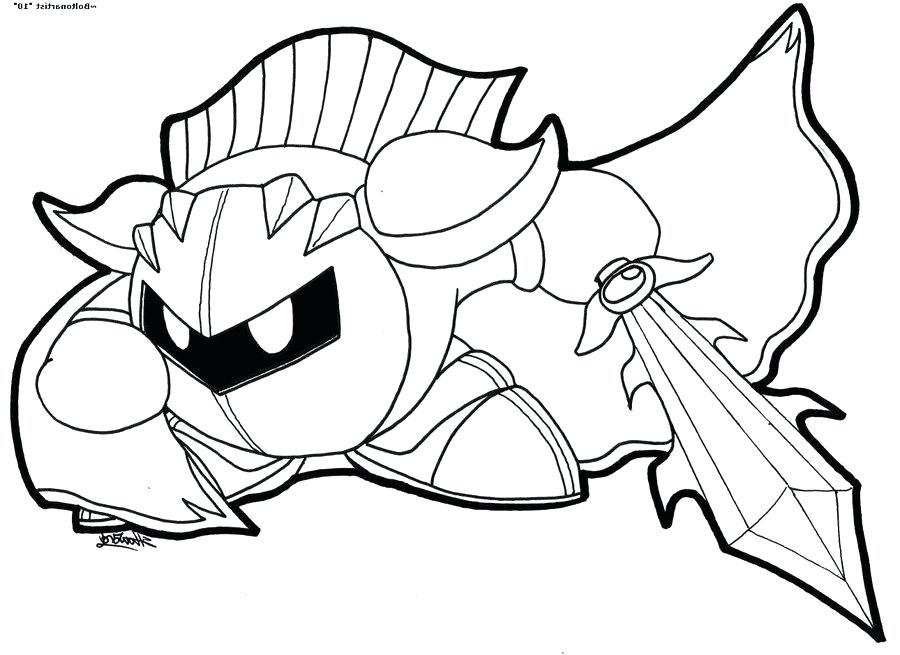 Meta Knight Coloring Pages at GetDrawings | Free download