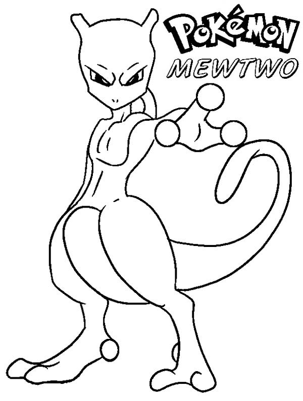 Mewtwo Coloring Pages at GetDrawings | Free download