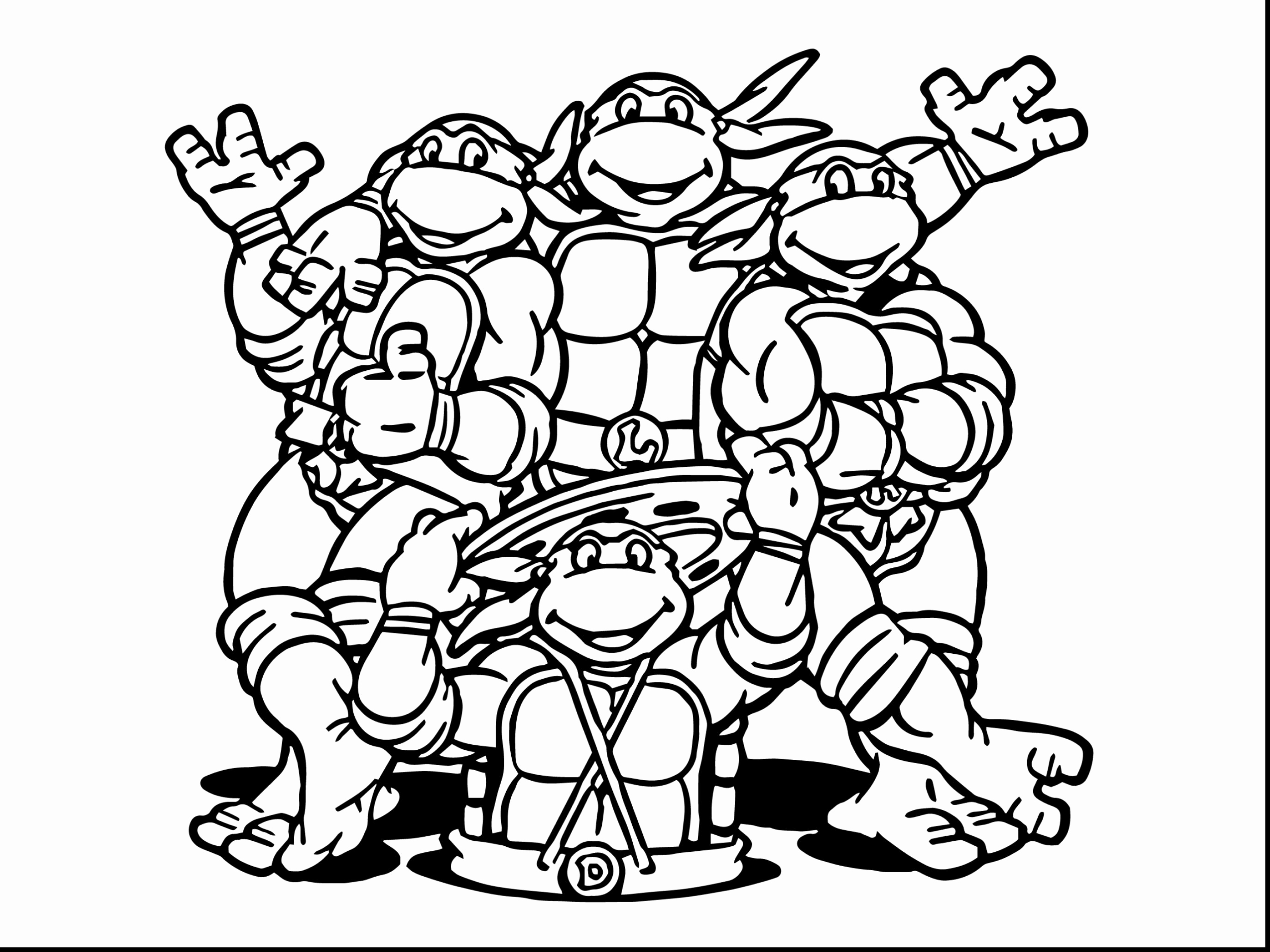 Michelangelo Ninja Turtle Coloring Page at GetDrawings | Free download