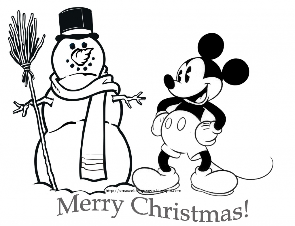 Mickey Mouse Christmas Coloring Pages at GetDrawings | Free download