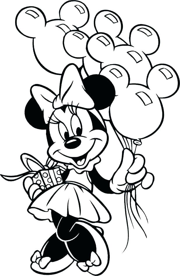 Mickey Mouse Happy Birthday Coloring Page At GetDrawings Free Download