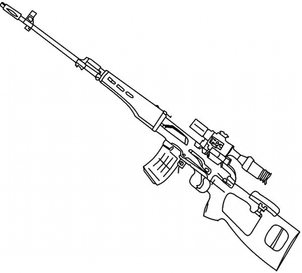 984 Simple Gun Coloring Pages Printables for Kids