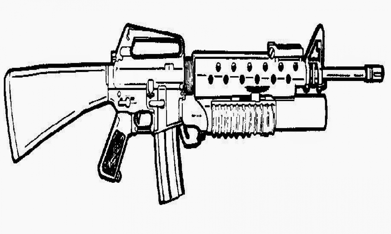 Military Gun Coloring Pages at GetDrawings | Free download