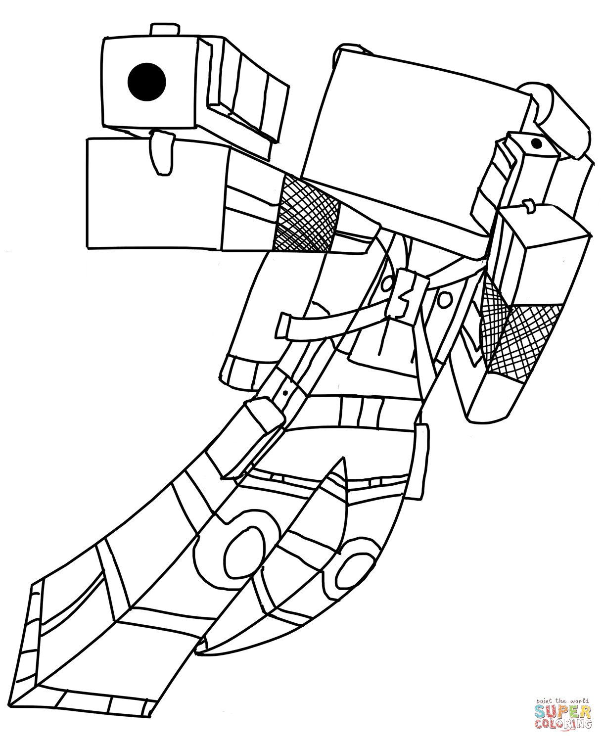 Minecraft Coloring Pages Enderman at GetDrawings | Free download