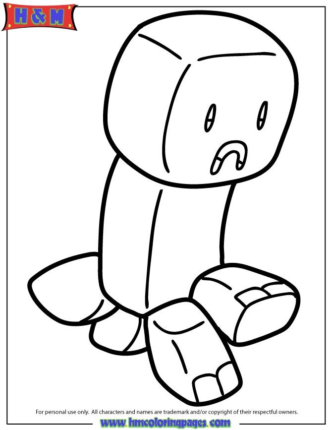 Minecraft Coloring Pages Herobrine At Getdrawings Free Download