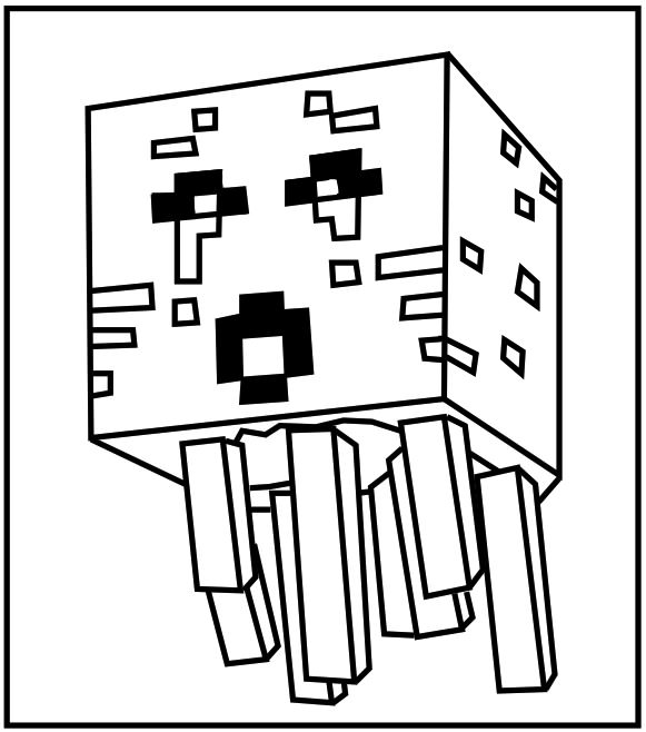 Minecraft Coloring Pages Wither at GetDrawings | Free download