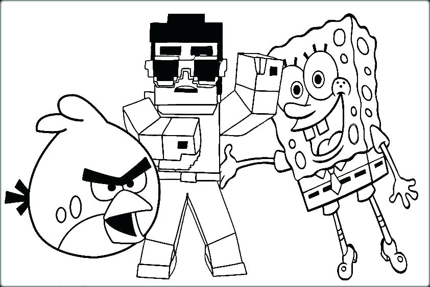 Minecraft Creeper Coloring Pages Printable at GetDrawings | Free download