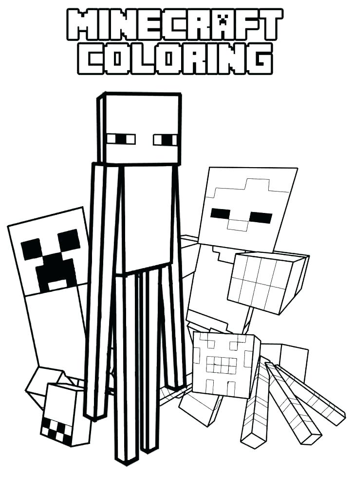 Minecraft Creeper Coloring Pages Printable at GetDrawings Free download