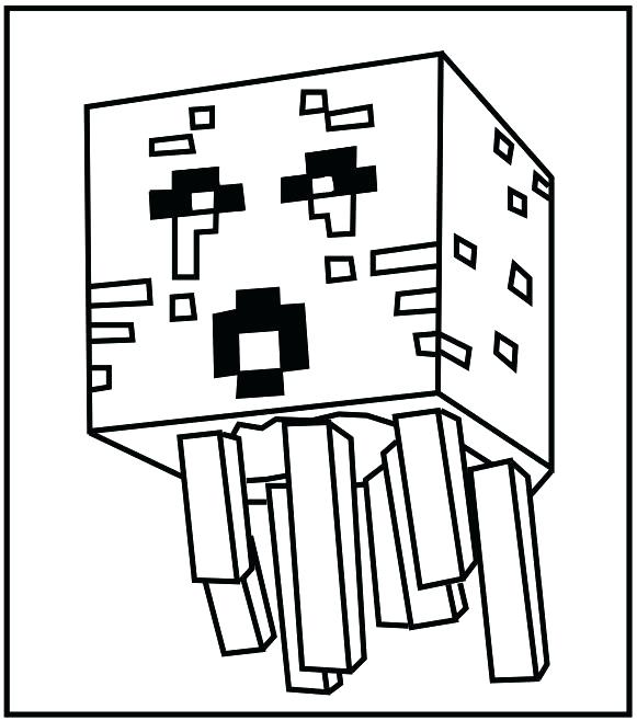 Minecraft Creeper Face Coloring Pages at GetDrawings | Free download