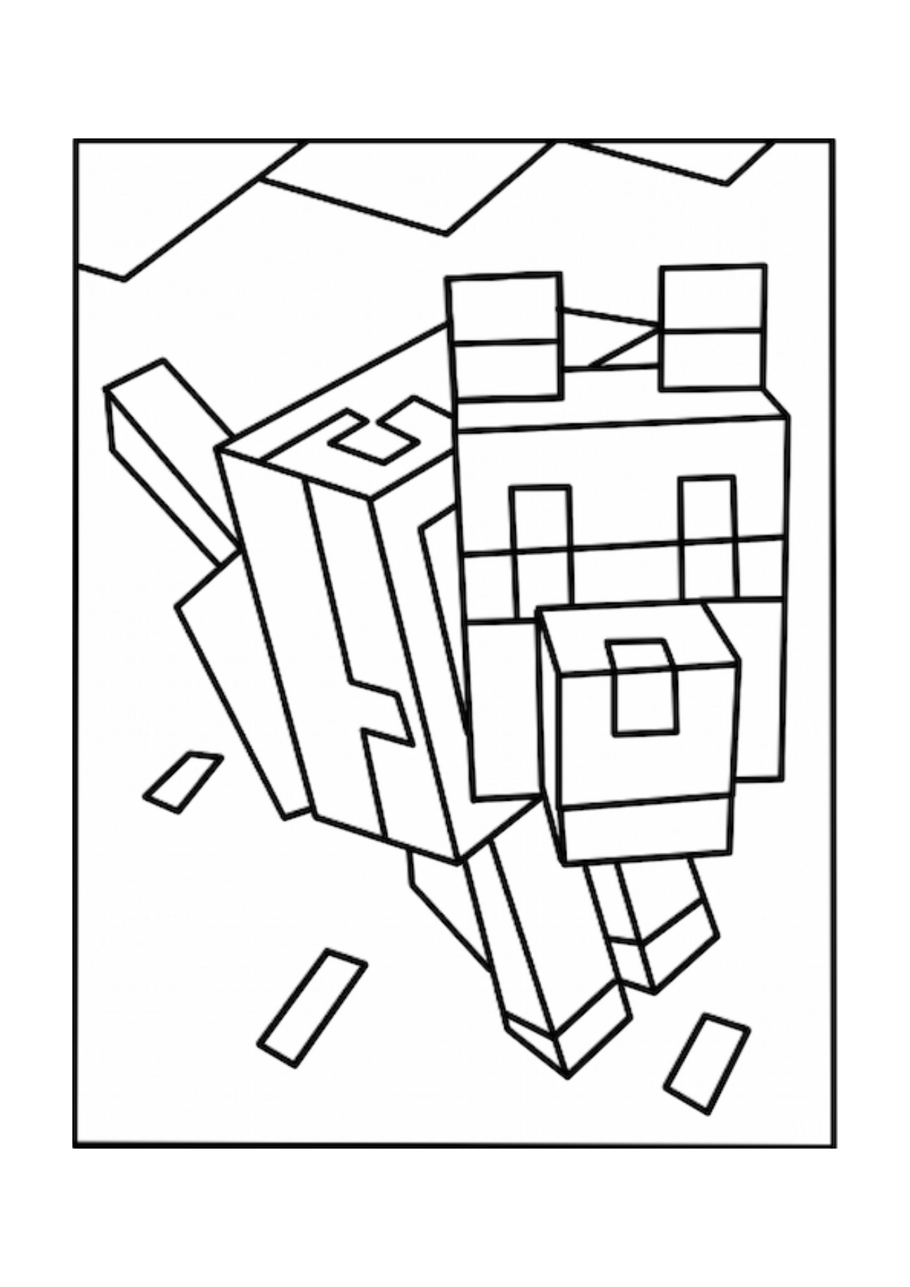 Minecraft Ghast Coloring Pages at GetDrawings | Free download