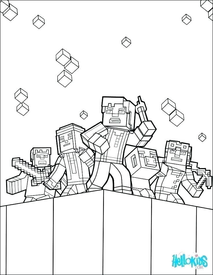 Minecraft Mobs Coloring Pages at GetDrawings | Free download