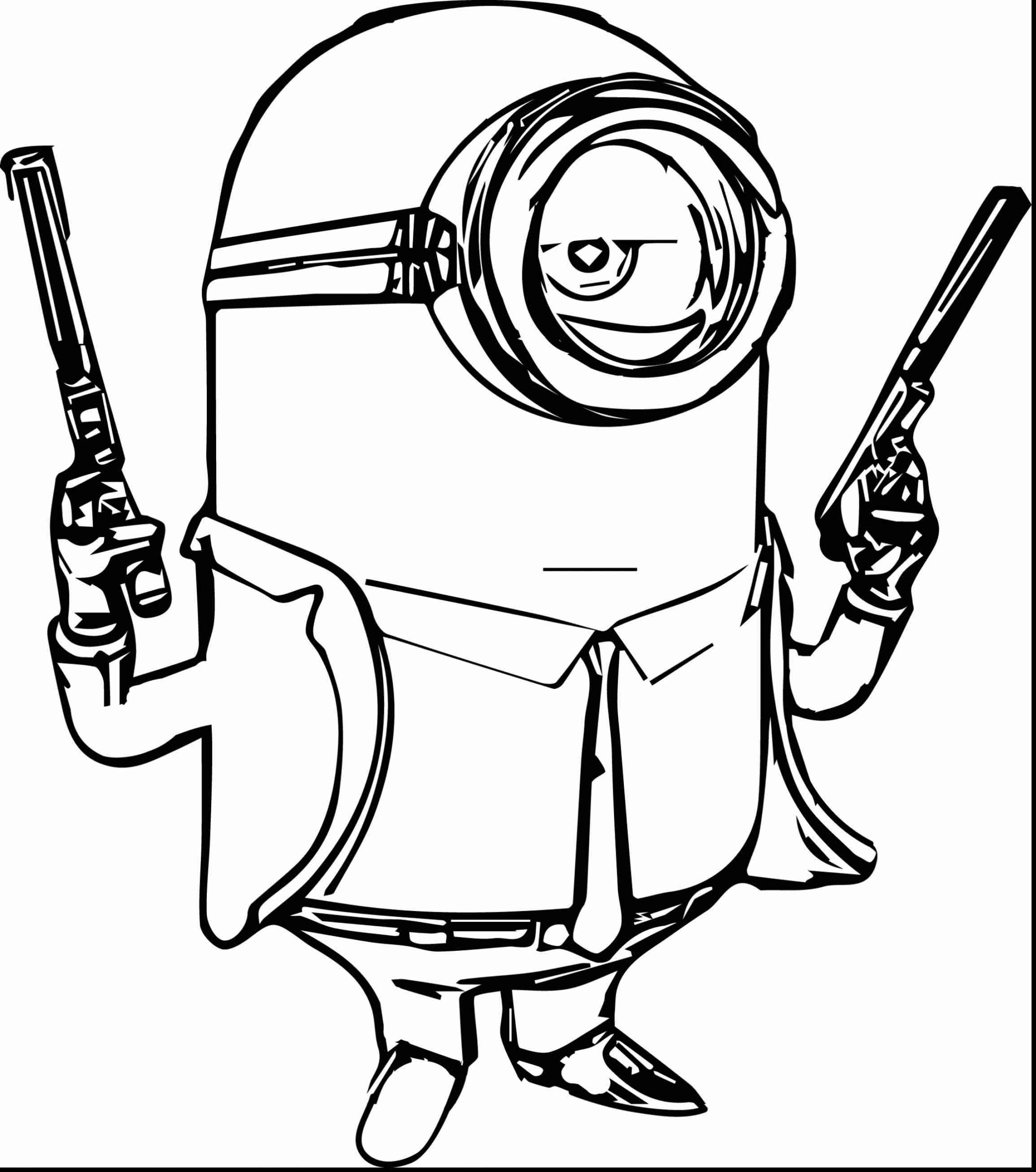 Minion Coloring Pages Bob at GetDrawings | Free download