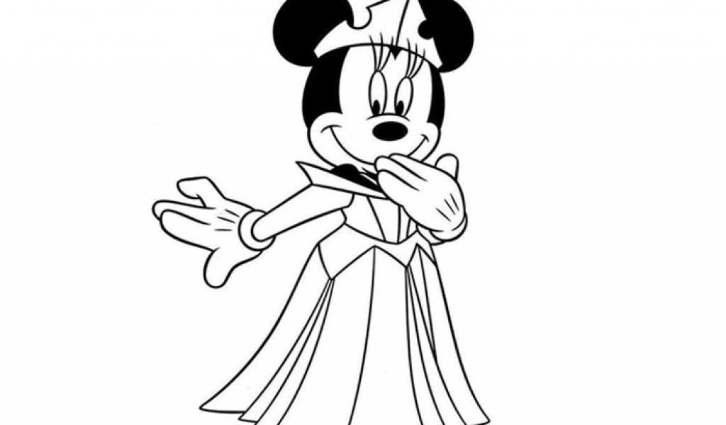 Minnie Bowtique Coloring Page