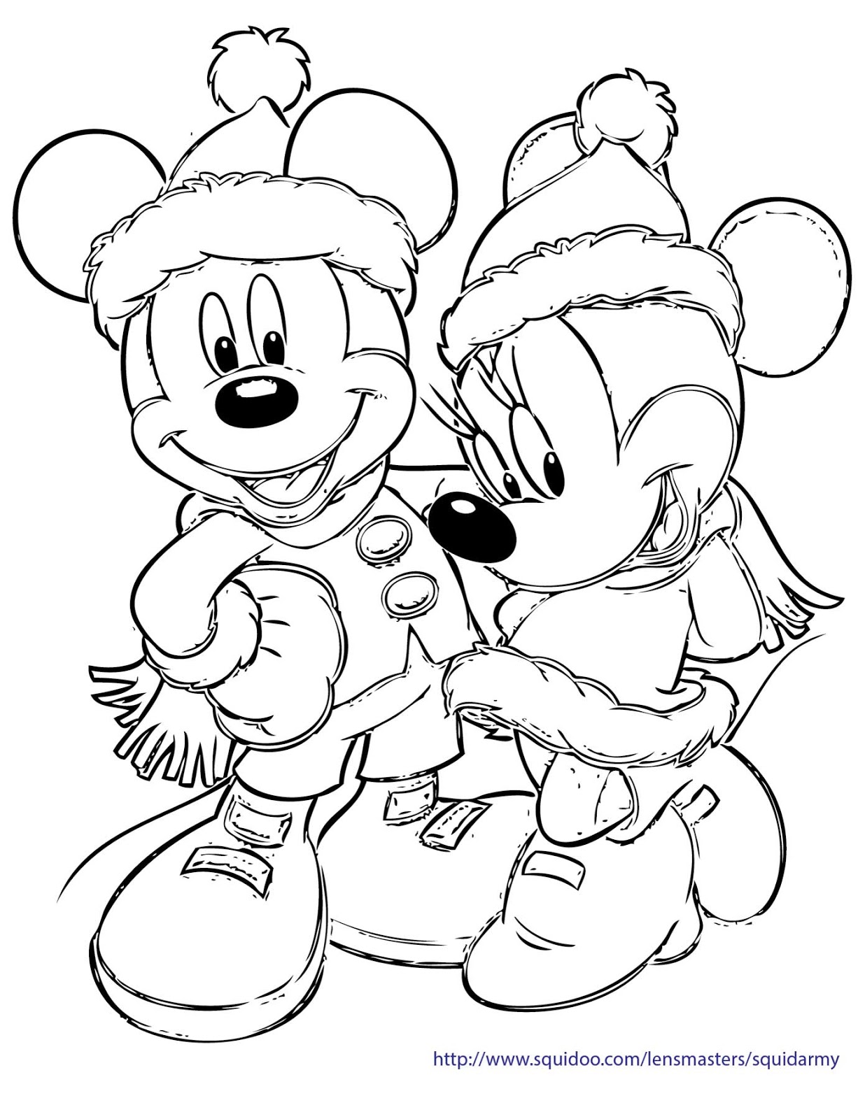 Minnie Mouse Christmas Coloring Pages at GetDrawings | Free download