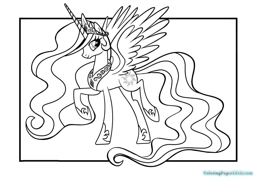 Mlp Coloring Pages Princess Celestia at GetDrawings | Free download