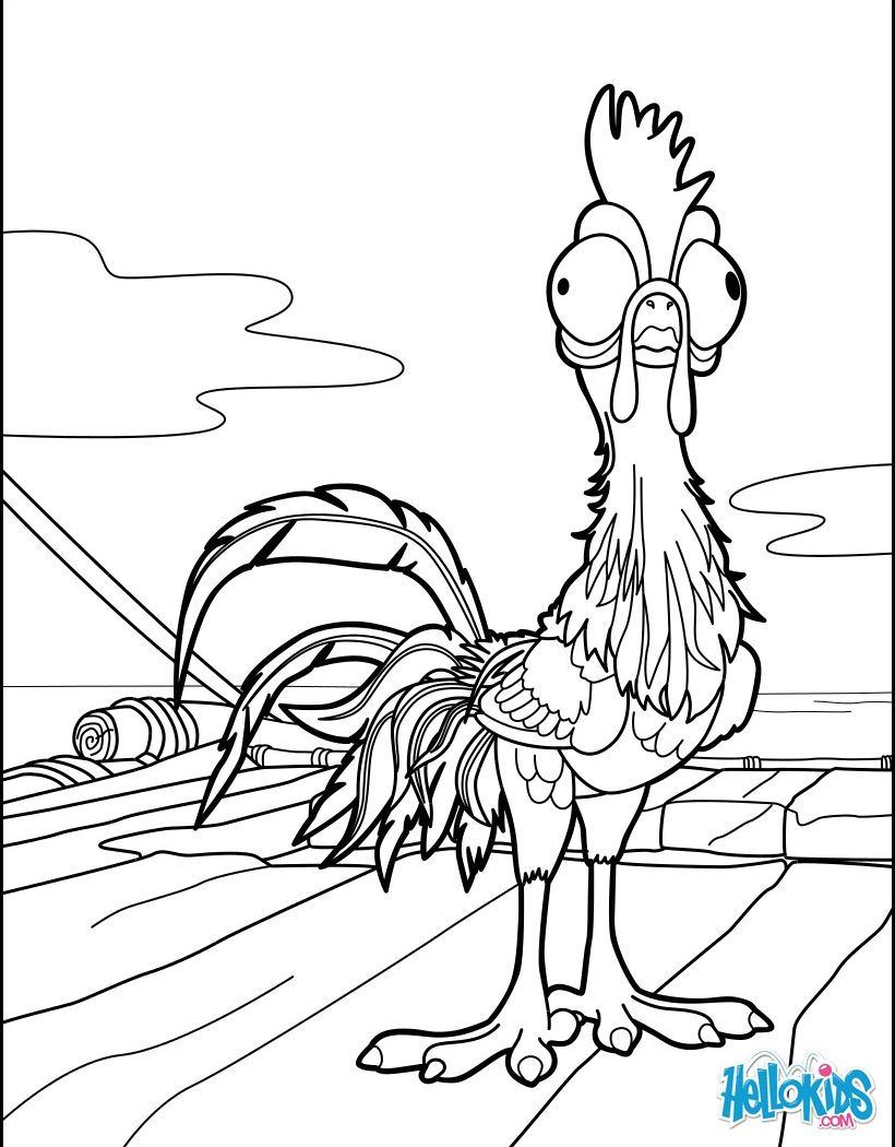 Moana Coloring Pages Free at GetDrawings | Free download